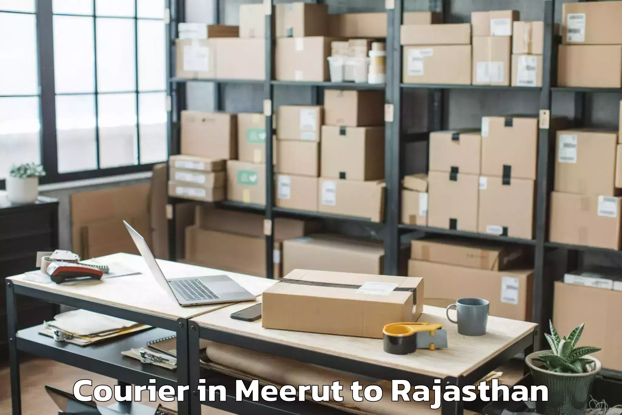 Professional Meerut to Laxmangarh Courier